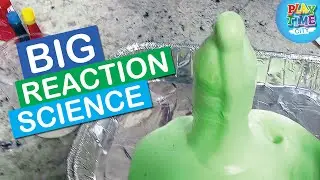 BIG REACTION Science for Kids! Elephant Toothpaste, Snake Bubbles, Candle Water Perfume Experiment
