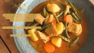 Cosy Vegan Vegetable Stew with Chicken-Style Chunks | Perfect for a Cold Winter Day