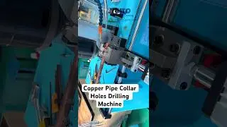 Copper Tube Collar Holes Drilling Machine For Heat Exchanger Manifold Header Pipe