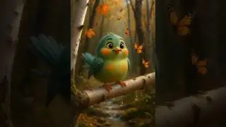 🕊️ When the Cutest Bird Meets Butterflies 🦋✨ | Heartwarming 3D Animation#shorts #trending
