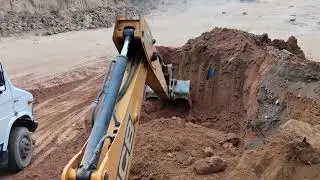 JCB working load Tata 407 | JCB working | JCB machine constitution a big ground load working
