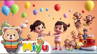 🚗🎨 다섯 대의 작은 자동차부터 알록달록 풍선까지! 어린이 동요 - Miyu Kids Songs의 마법 같은 노래 모음!
