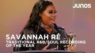 Savannah R&eacute; wins Traditional R&B/soul recording of the year | Juno Awards 2022