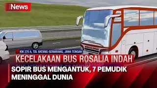 Grafis Kronologi Kecelakaan Bus Rosalia Indah di Tol Batang - iNews Pagi 12/04