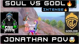 SouL Vs GodLike 4V4 Fight in Tournament 🔥|Jonathan POV🤯|Akshat Vs Jonathan😱 #soul #godl #bgmi