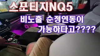스포티지NQ5 엠비언트 DMX 순정연동 비노출 초 깔끔시공!/스포티지NQ5튜닝