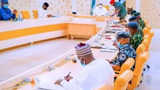 INSECURITY!! BUHARI IN INTENSE SECURITY MEETING AT ASO-ROCK/NEWS IN DETAILS TV