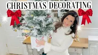 🎄CHRISTMAS DECORATING MINI HOME TOUR +Big Bow DIY🎄ep 20 