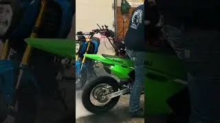 #shop #burnouts on the #kawasaki  #klx140r #motorcycle #dirtbike #dyna #harleydavidson #shoplife