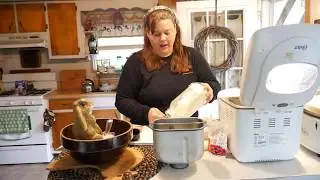 HOW TO MAKE EASY BREAD AT HOME (Homestead Tessie Simple Mobile Home Living)