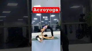 Easy AcroYoga for Beginners | Fun Partner Poses to Try Today #acroyoga #yogawithumang #shorts