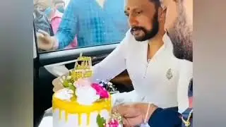 Kiccha Sudeep birthday celebrate with fan's