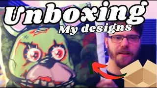 Unboxing my RedBubble designs
