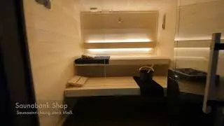 Saunabank Shop - Sauna mit Glasfront