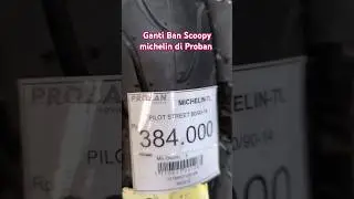 Ganti ban Motor Scoopy di PROBAN #michelin #service #scoopy