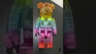 BEARBRICK x EMOTIONALLY UNAVAILABLE GRADIENT HEART 100% & 400% SET MULTI #ossloop #dubai #bearbrick