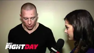 Интервью с Жоржем Сен-Пьером на UFC 137