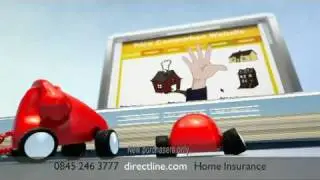 Direct Line Home insurance - New TV advert featuring the voices of Stephen Fry and Paul Merton.
