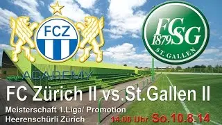 10 8 14 FCZ II vs St Gallen II Film kurz 3:3 HD