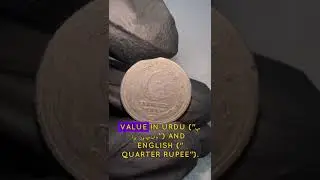 Rare 1948 Pakistan Quarter Rupee Collectible in excellent condition.subscribe thanks for watching