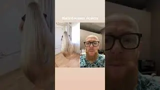 Hairdresser reacts to extreme long hair