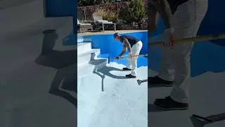 Time to paint a pool again! #poolpaint #pools #poolcolors #pooltime