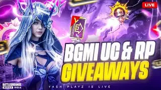 🔴 BGMI UC & RP Giveaway Live | Custom Rooms 🔥 | Yash Playz is Live