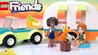 Holiday Camping Trip (in a teeny tiny campervan) | Lego Friends build & review