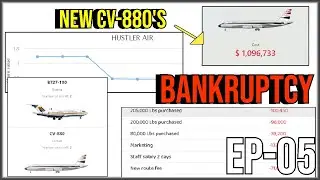 EP-5: Betting Big on CV-880's - Facing Bankruptcy? | 0 to Billion $ Series | Airline Manager 4 |