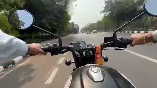 Royal Enfield Hunter 350 Moto Vlogging pov with iPhone 14 Pro