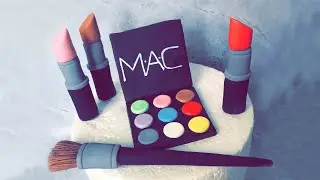 Makeup Cake Toppers / How to make fondant Makeup Cake Topper / Figurice šminke od fondana