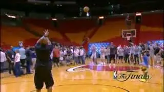 LeBron James Amazing Shots Half-court The NBA Finals 2013 | June 8 2013