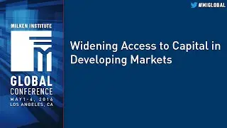 Widening Access to Capital in Developing Markets