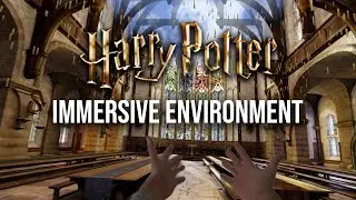Hogwarts Great Hall IMMERSIVE ENVIRONMENT on Apple Vision Pro 🪄
