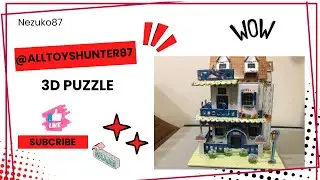 3D Puzzle Garden Villa House Model LX-319 Size:18.5x13x22.5cm.