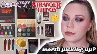 COLOURPOP X STRANGER THINGS COLLECTION REVIEW 🚲🌲 | makeupwithalixkate