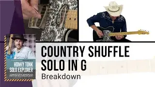 🎸 Matthew Lee Guitar Lesson - Country Shuffle Solo in G - Breakdown - TrueFire
