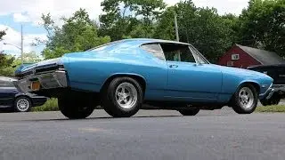 1968 Chevrolet Chevelle SS For Sale~Fresh 396~4 Speed~Marina Blue w/ Black Buckets
