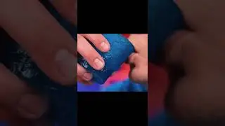 Drinking blue Fanta