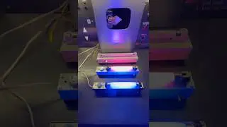 3 preheat #fluorescent #light fixtures starting in sequence