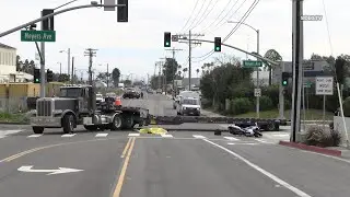 Fatal Motorcycle Accident with Semi Truck in Escondido