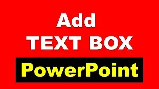 Как добавить текстовое поле в PowerPoint (PPT)