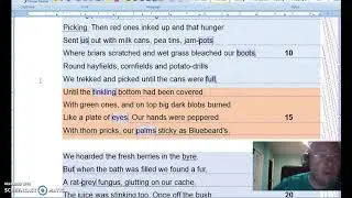 Heaney: Blackberry Picking for IB Eng A IOC, GCSE, IGCSE