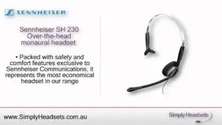 Sennheiser SH 230 Over-the-head Monaural Headset Video Overview