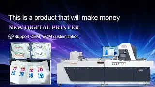 Foofon Water-Based Ink Single Pass Printer For Paper Bags,Paper Fans,Pizza   Boxes,Cardboard
