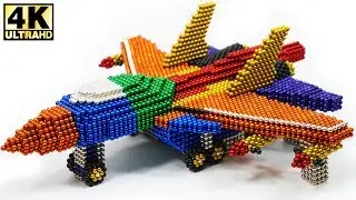 DIY - How To Make Fighter Aircraft with Magnetic Balls Satisfaction 100% (ASMR) | Magnetic Man 4K