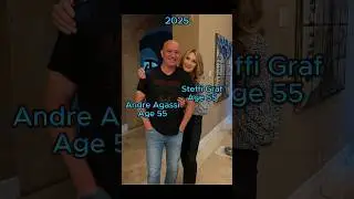 Andre Agassi and Steffi Graf than and now #legendary #90s #celebrity