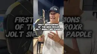Really liking this new ProXR Jolt Signature Pickleball Paddle #pickleball