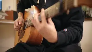 How to play techno sounds on acoustic guitar