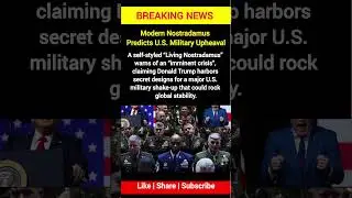 Trump&rsquo;s Secret U.S. Military Move! Living Nostradamus Predicts| Daily GK | #shorts #shortvideo